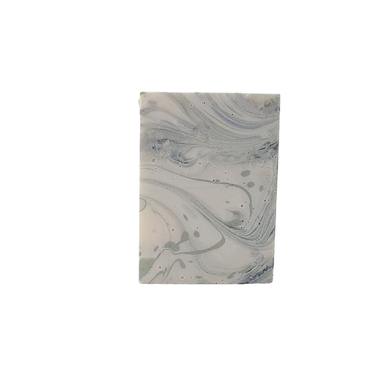 Mother Ocean soap wrapped in The Happy Hippy Soap Company label