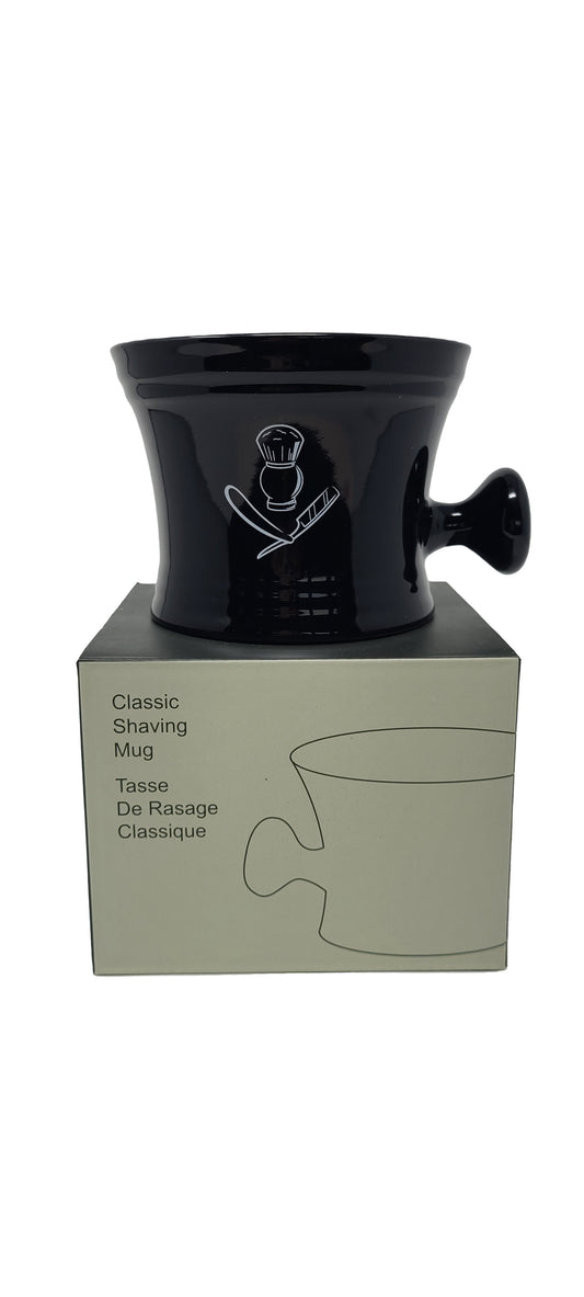 Vintage-style apothecary shaving mug