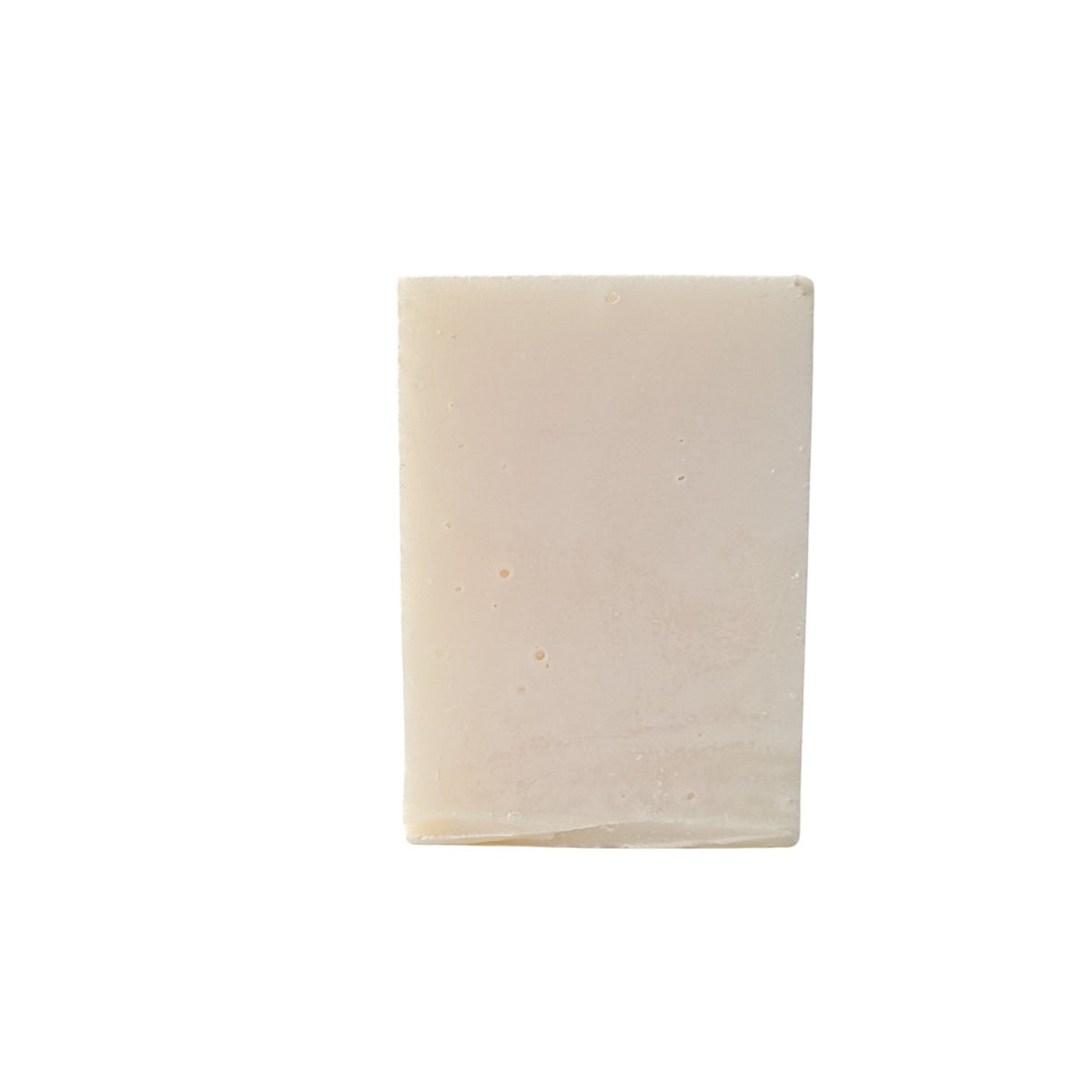 Pearl soap wrapped in The Happy Hippy Soap Company label