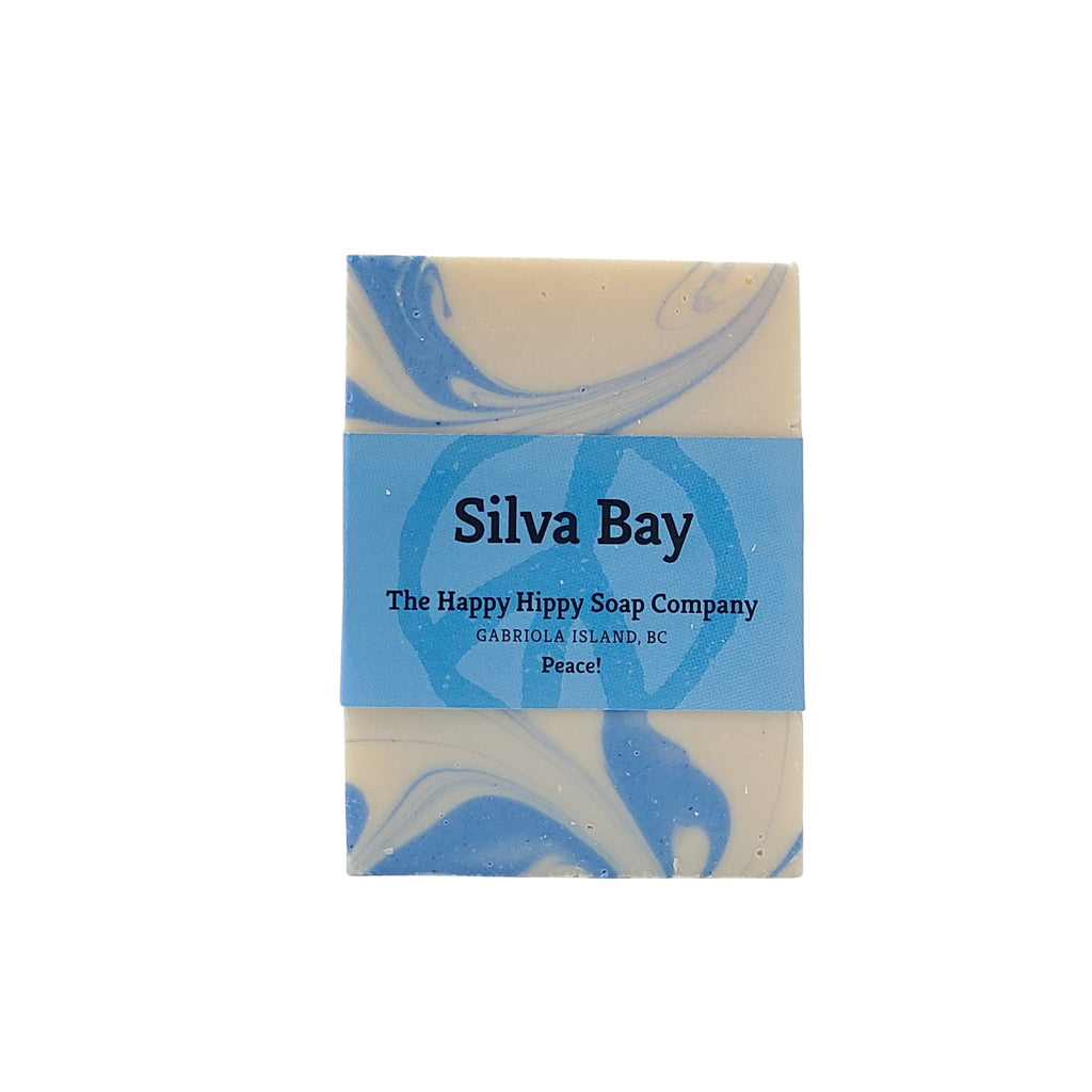 Silva Bay Soap Lovely bright blue swirls and a blend of calming Ylang Ylang, Petitgrain and Cedarwood together with revitalizing Bergamot and Lime.